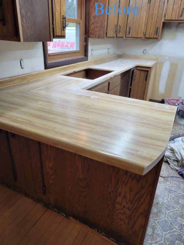 Kitchen Countertop - Before